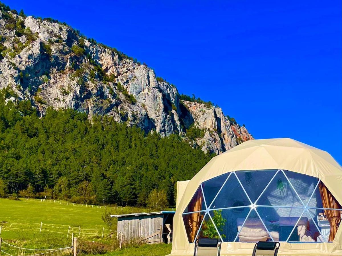 فندق Glamping Hohe Wand - Zelt Mit Sternenfenster Und Whirlpool Maiersdorf المظهر الخارجي الصورة